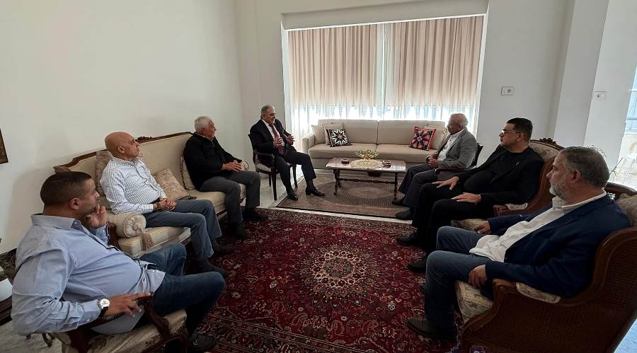 سعد يلتقي السفير الفلسطيني وتأكيد على عمق العلاقات التاريخية