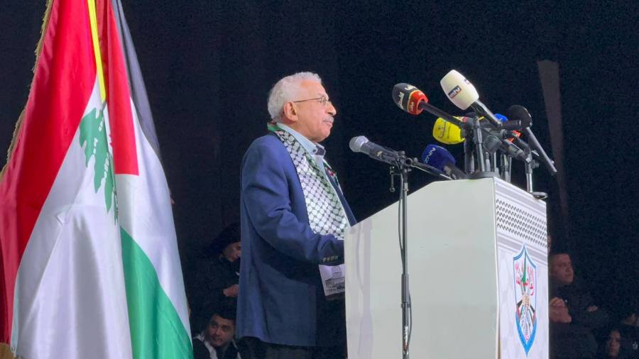 أسامة سعد في مهرجان انطلاقة "فتح" : إن فلسطين لا يحمل رايتها الا أهلها وثوارها ومناضلوها