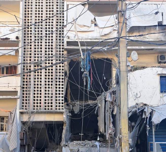 حصيلة استهداف الشقة السكنية في منطقة صيدا : 3 شهداء و5 جرحى