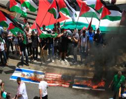 مسيرة اعلام فلسطينية ل"الحزب الديمقراطي الشعبي" في صيدا