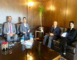 صالح يبحث مع الملحق التجاري التونسي تطوير العلاقات بين البلدين