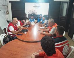 لقاء بين "الإنقاذ الشعبي"  و"الصليب الأحمر" في صيدا لتنسيق الجهود من مخاطر الكوارث