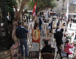 في "يوم القدس العالمي" مرسما فنيا ل"كشافة الإمام المهدي" في صيدا القديمة