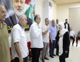 الحريري تشارك بتقبّل التبريكات باستشهاد هنية : فلسطين قضية حق وأرض وشعب وحرية