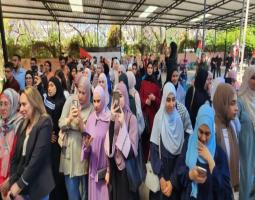 وقفة تضامنية مع غزة بدعوة من "جامعة الجنان" في صيدا
