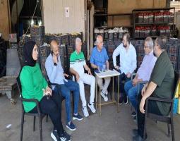 وفد من بلدية صيدا يتفقد "الحسبة" ويطلع من الزعتري على اوضاعها واحتياجاتها