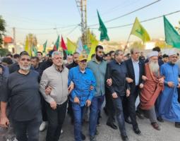 مشاركة واسعة ل"حزب الله" في تشييع شهداء مجزرة عين الحلوة