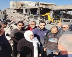 الحريري تفقدت أضرار الغارة في المدينة الصناعية : انه استهدافاً لإرادة الحياة التي تشكل القطاعات الاقتصادية الصناعية والتجارية أحد اهم وجوهها .