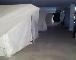 البدء بنصب" خيم" في صيدا تنفيذا لخطة عدم بقاء اي نازح على الطريق دون مأوى في المدينة