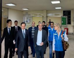 بلدية صيدا تستقبل 13,214 نازحاً في 26 مركز إيواء وتلتقي ممثلة (UNHCR) والسفير الصيني