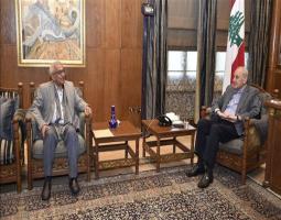 بري يبحث مع اسامة سعد "سُبل تأمين احتياجات النازحين الأساسية وتعزيز صمودهم"