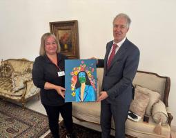 سعد يلتقي السفير البلجيكي والبحث يتناول "تعزيز الوضعين الإنساني والإغاثي في ظل الحرب"