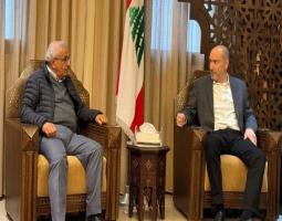 سعد يبحث مع محافظ الجنوب احتياجات مراكز استقبال النازحين في صيدا, ويلتقي ابو زيد