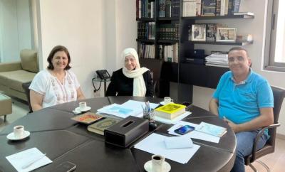 الحريري تلتقي مدير عام التعاونيات في لبنان , وتعرض مع الحلبي  سبل تدريس البكالوريا الدولية