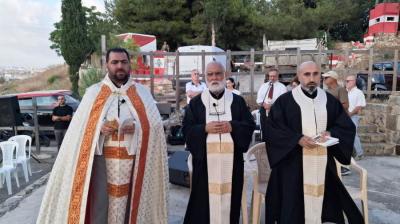 احتفال بالذبيحة الإلهية في عيد مار الياس في مقام