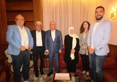 الحريري تطلع من وفد بلدية الهلالية على خطة إزالة التعديات ، وتصنيف 