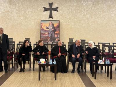 الحريري تعزّي المونسنيور عبدو أبو كسم بوفاة والده وحركة أمل وكشافة الرسالة بوفاة الحاج حسن حمدان