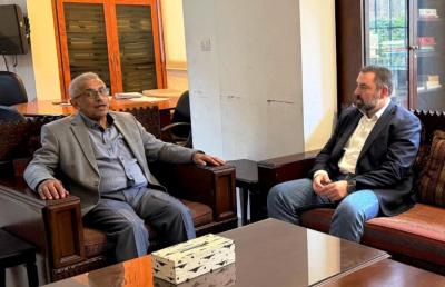 اسامة سعد يلتقي إبراهيم عازار ووفد جزيني : تاكيد على تعزيز التنسيق بين صيدا وجزين لرعاية النازحين