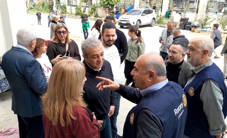 بمبادرة من أندية الروتاري في لبنان فتح البلوك B من مركز ثانوية د.نزيه البزري الرسمية أمام النازحين