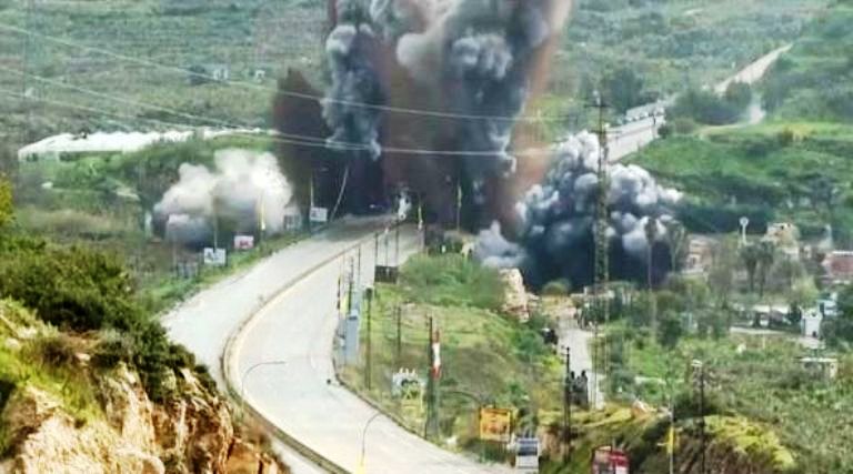 اسرائيل تدمر جسر القاسمية في منطقة صور جنوب لبنان