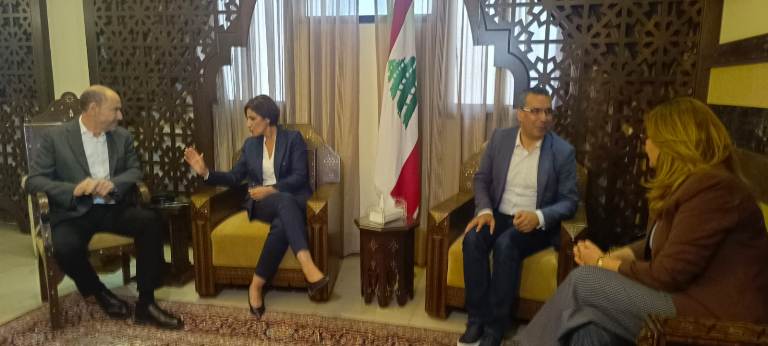 وزيرا الزراعة والبيئة زارا صيدا والتقيا محافظ الجنوب وتفقدا "غرفة العمليات الاغاثية و"سوق الحسبة"