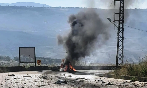 استشهاد عميد في الجيش اللبناني وجندي في غارة على طريق الخردلي - الجرمق