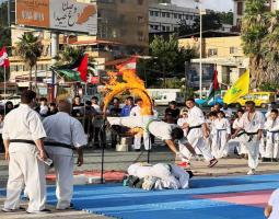 "التعبئة الرياضية" ل"حزب الله" تحيي "عيد المقاومة والتحرير" بعرض رياضي في صيدا