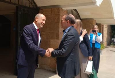 وصول وزير خارجية النروج الى سرايا صيدا